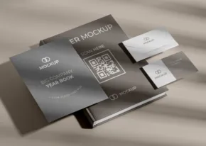Business card mockup template. - PSD Mockup