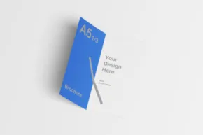Adobe a5 brochure template. - PSD Mockup