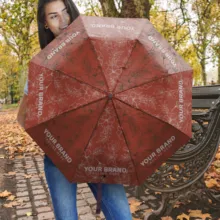 A woman holding an umbrella mockup. - PSD Mockup