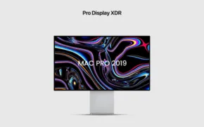 A colorful design monitor mockup. - PSD Mockup