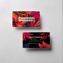 Fashion center business card template. - PSD Mockup